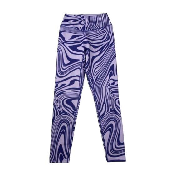 Vitality x Cosmopolitan Storm Women’s Leggings – Purple, White Marble Print, M - Picture 2 of 5